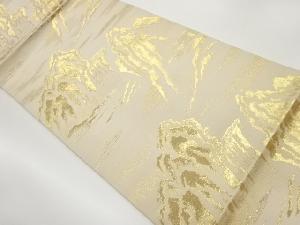 山々模様織出し袋帯